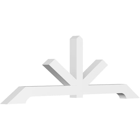 Ekena Millwork Vanguard Architectural Grade PVC Gable Bracket, 84"W x 28"H x 4"D x 4"F, 8/12 Pitch GBP084X28X0404VAN00